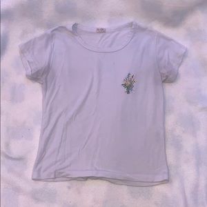 White John Galt crop top